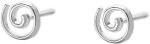 Minimalist Spiral 925 Sterling Silver Stud Earrings for Women Men Sensitive Ear Jewelry Gifts