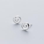 Minimalist Spiral 925 Sterling Silver Stud Earrings for Women Men Sensitive Ear Jewelry Gifts - Image 2