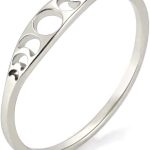 Minimalist Phase of the Moon Rings Women Stainless Steel Moon Phase Ring Geometric Crescent Moon Finger Ring Gifts