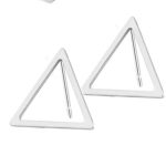 3 Pairs Geometric Hexagon Triangle Stud Earrings Minimalism Small Round Circle Ear Studs Earing for Women Jewelry Gift