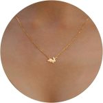 Gold Necklace for Women-14K Gold Plated Bow,Dragon,Shell, Palm Tree, Seahorse, Conch Shell,Sardines, Cowboy Boot,Bat,Bunny Pendant Beachy Jewelry for Women Gifts