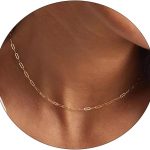 14K Gold/Silver Plated Choker Necklace for Women Shining Dots Station Gold Chain Necklace Beads Sparkle Chain Necklace Link Chain Exquisite Jewelry for women