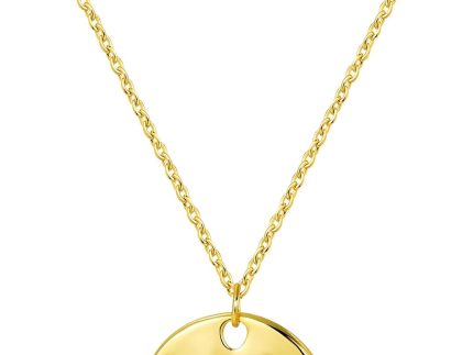 Gold Pendant Necklaces for Women, Gold Plated Pendant Necklace, Fashionable Hammered Pendant Necklaces Simple Multiple Shapes Necklace for Women Unique Gift