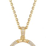 Dainty Gold Necklace for Women-14K Gold Plated Simple Pendant Circle Necklace Charm Statement Long Necklaces for Women Jewelry Gifts