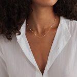 Gold Pearl Necklaces for Women, Dainty Small Simple 18K Gold Plated Choker Bead Necklaces for Women Handmade Pearl Jewelry Bridesmaid Gifts - Image 2