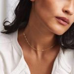 14K Gold/Silver Plated Choker Necklace for Women Shining Dots Station Gold Chain Necklace Beads Sparkle Chain Necklace Link Chain Exquisite Jewelry for women - Image 2
