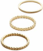 14K Gold Filled Rings for Women, Dainty Stacking Rings for Women, Thin Gold Band Ring Plain Statement Ring Comfort Fit