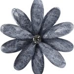 Women’s Acrylic Flower Brooch Pin, Colorful Floral Brooch with Crystal Center, Lightweight Vintage/Modern Style Jewelry for Clothing, Scarf, Bag Decoration