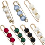 7 Pcs Fashion Brooch Pins Sweater Shawl Pins for Women Girls Clothing Dresses Decoration Accessories