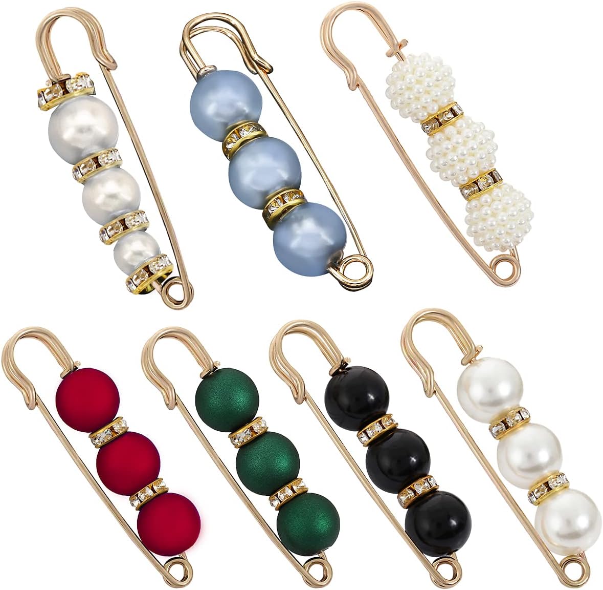 714WstfX6JL._AC_SL1200_.jpg 7 Pcs Fashion Brooch Pins Sweater Shawl Pins for Women Girls Clothing Dresses Decoration Accessories - Image 1