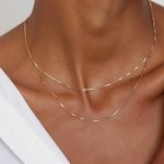 Layered Necklaces for Women, 14K Gold Plated Chain Necklace Women Trendy Cuban Link Paperclip Chain Toggle Clasp Necklace Fashion Chunky Jewelry for Women - Image 2