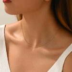Gold Chain Necklace for Women Dainty Simple Satellite Beaded Twisted Chain Choker Necklace Everyday Jewelry Christmas Gifts - Image 2