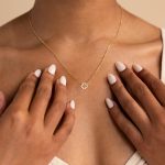 Dainty Gold Necklaces for Women Trendy Non Tarnish 14K Gold Plated Cubic Zirconia Necklace Layered Simple Cute Four Leaf Clover Choker Jewelry Birthday Gifts - Image 2