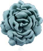 Dainty Fabric Flower Brooches Large Silk Lapel Pin Elegant Camellia Flower Brooch Pins for Women Classic Formal Occasions Clothing Accessories